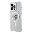 Karl Lagerfeld Glitter Karl & Choupette Hard Case with MagSafe for iPhone 15 Pro Max 6.7  Clear - KLHMP15XHGKCNOT