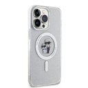Karl Lagerfeld Glitter Karl & Choupette Hard Case with MagSafe for iPhone 15 Pro Max 6.7  Clear - KLHMP15XHGKCNOT