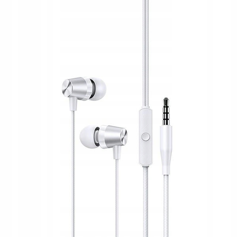 Usams Słuchawki Przewodowe Jack 3,5 Mm (biały)