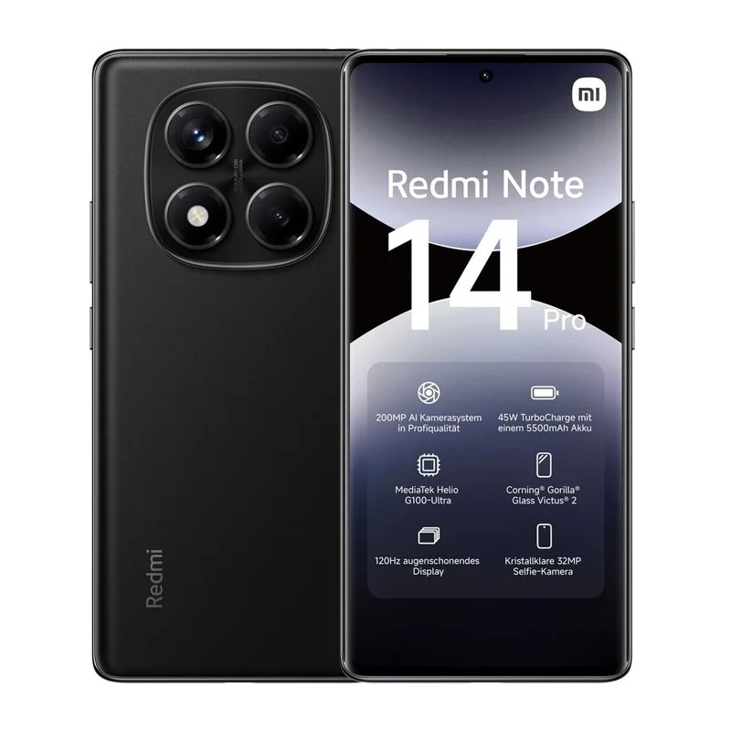 Xiaomi-Smartphone Redmi Note 14 Pro, Versin Global, 4G, NFC, Cmara Ia De 200MP, MediaTek, Helio