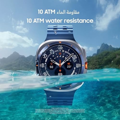 Samsung Watch 7 Ultra 2025 LTE Ai (47mm) SM-L705F Latino Version (Tmobile Mint Tello & Global), Rate Tracking, Sleep Fitness Tracker, GPS (Titanium Bl