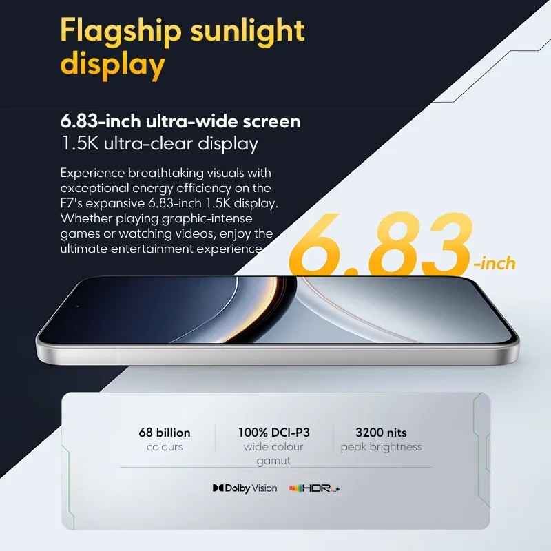 Global Version POCO F7 5G Snapdragon 8s Gen 4 Handy 50MP Dual Kamera 6.83' 1.5K Display IP68 6500mAh 90W HyperCharge