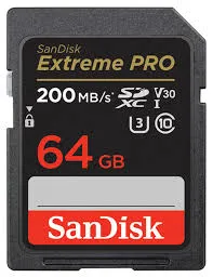 Sandisk Extreme Pro SD 64Gb 200mb