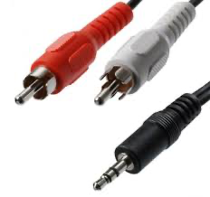 3.5mm To 2 Rca Cable 1.8M