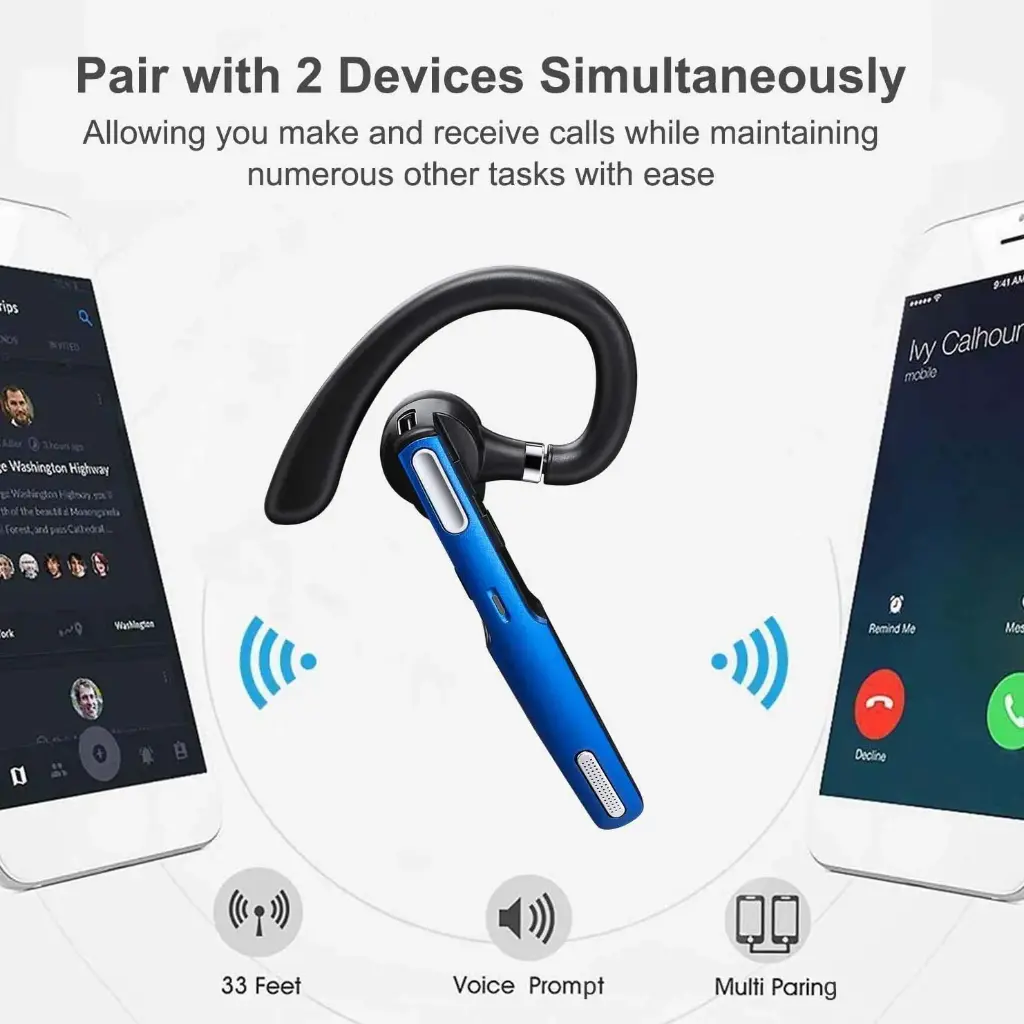 Coral Clip On EarPhones 