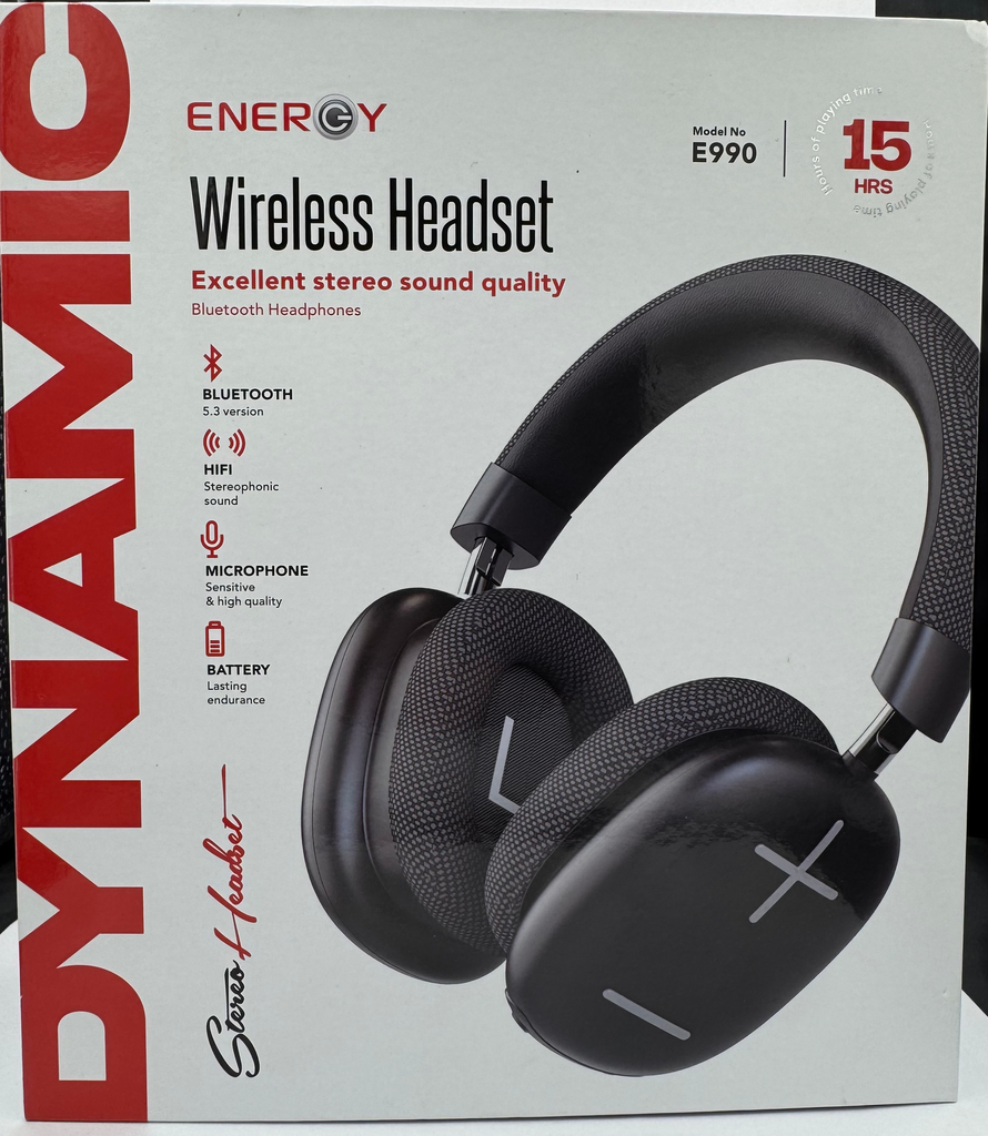 Energy Wireless Headset E990 Black