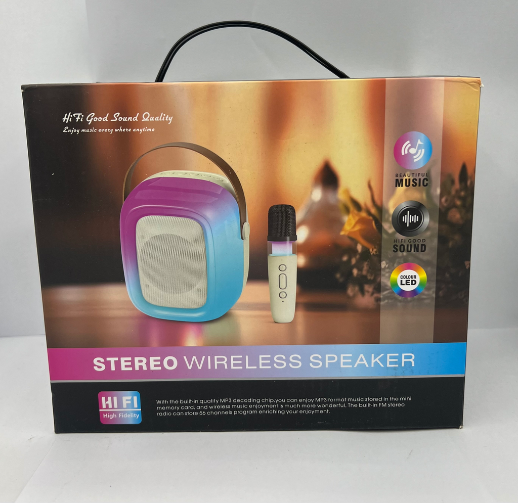 APOLO K10 Bluetooth Speaker Including Wireless Microphone 