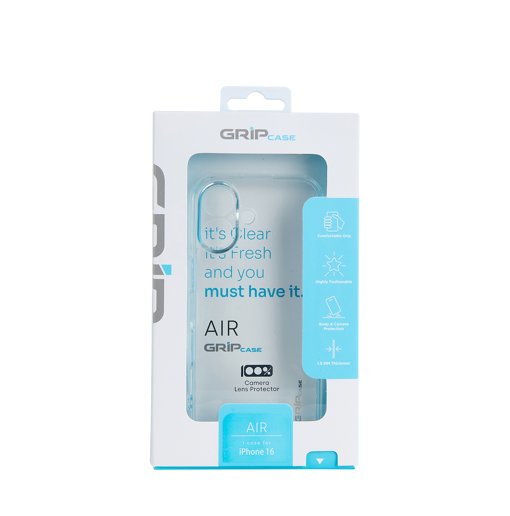 Grip Case Air iPhone 16 Plus 6.7 Clear
