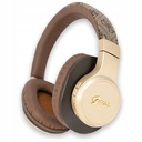 Guess Wireless Headphones Gold Metal Logo Brown