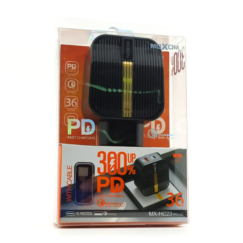 Moxom Fast Charging PD 36w With Cable Type-C