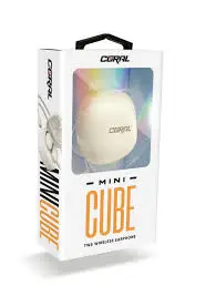 Coral Mini Cube TWS Wireless Earphone Gold 