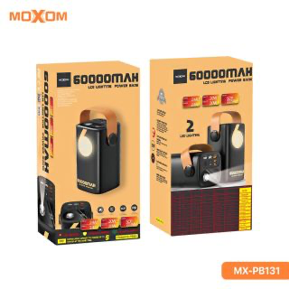 Moxom 60000 MAH Lcd Lightning Power Bank With 2 Pd Output MX-PB131