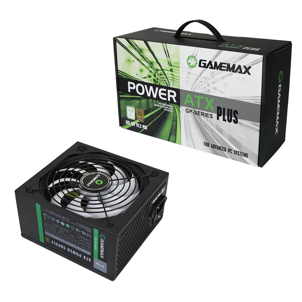 Game Max GP650 650w 80 Plus Bronze Wired Power Supply