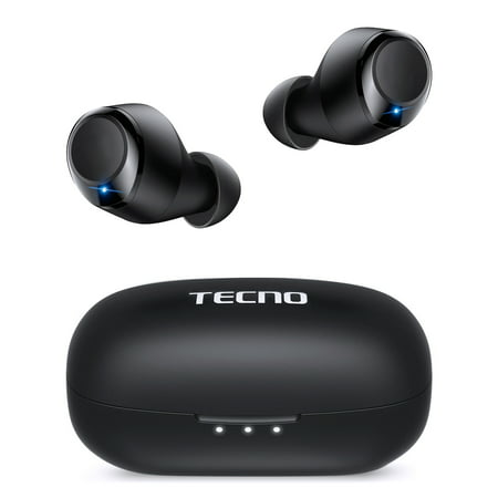 TECNO True Wireless Earbuds BDE01  AptX™ Lossless Audio  30-Hour Ultra Long Playtime  Wireless Bluetooth in-Ear Headphones  IPX 5  Black;