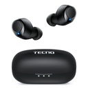 TECNO True Wireless Earbuds BDE01  AptX™ Lossless Audio  30-Hour Ultra Long Playtime  Wireless Bluetooth in-Ear Headphones  IPX 5  Black;