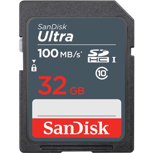 SanDisk 32GB Ultra SDHC UHS-I Memory Card - 100MB/s  C10  SDHC - SDSDUNR-032G-GN3IN