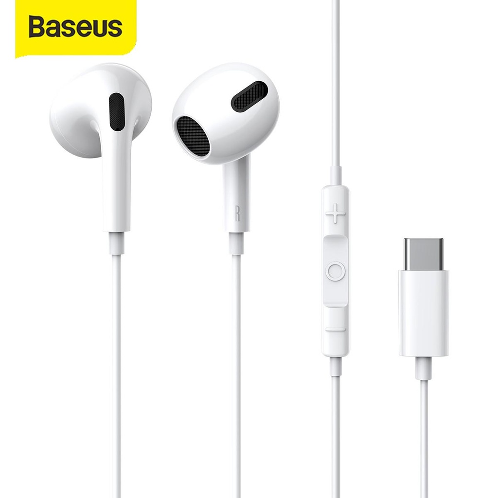 Baseus Encok Type-C Lateral in-ear Wired Earphone C17 White