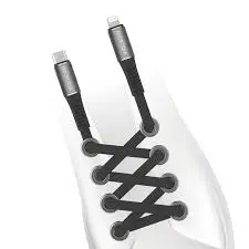 Microdia ExeCable Shoelace PD 60W USB-C To Lightning Black 1.3m