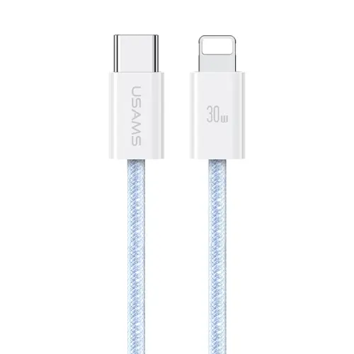 USAMS U86 PD30w Type-C To Lightning Raibow Braided Fast Charging Cable 1.2m 