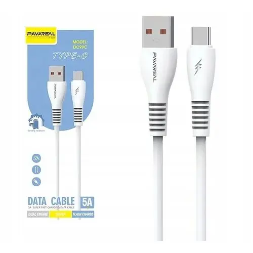 Pavareal Type-C Data Cable 5A DC99C White 