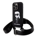 Karl Lagerfeld iPhone 15 Pro Max Cover Ikonik Crossbody Sort