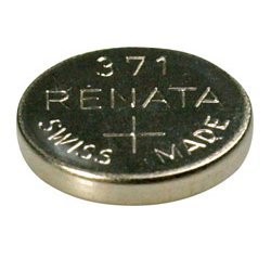 Renata 1.55V 371/370 Silver Oxide Coin Cell Battery - Watch & Hearing Aid Batteries