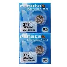 Renata 1.55V 377 Silver Oxide Coin Cell Battery - Watch & Hearing Aid Batteries