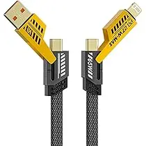 Ukay 2 To 2 Fast Charger Cable 4 in 1 65W/27W U-D06