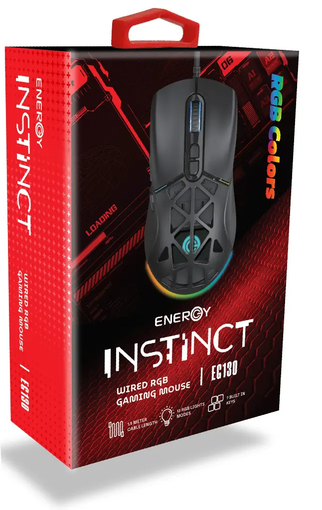 Energy Wired RGB Gaming Mouse EG130