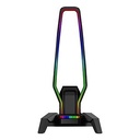 Marvo Podsvcen Stojan Na Sluchtka KOBE 30, 3x USB 2.0 HUB, ern