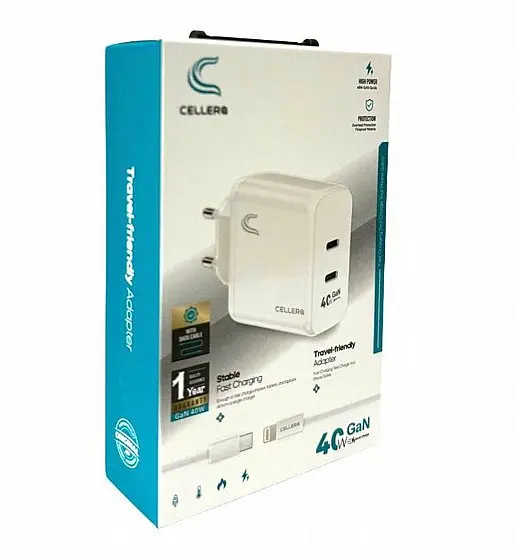 Cellero GaN 65w Fast Charging Adapter 