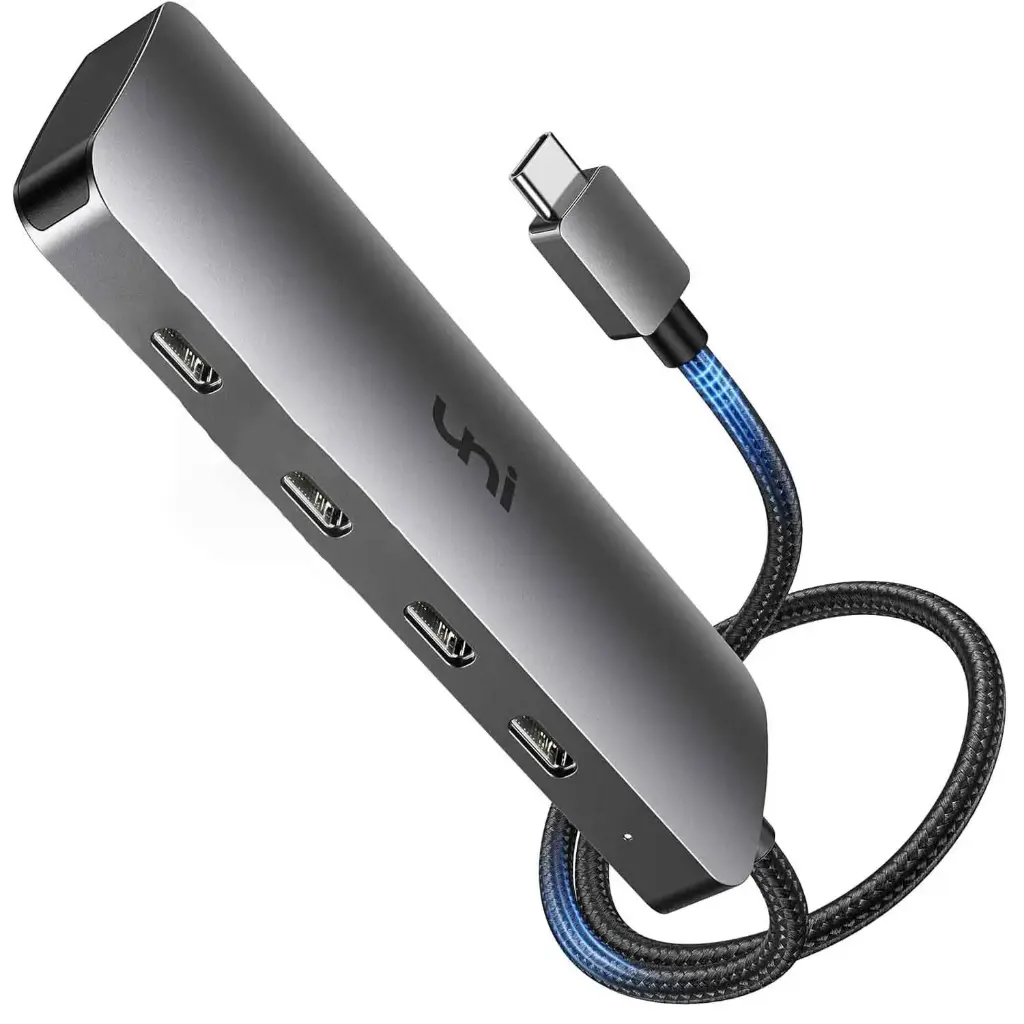 Usb-C To Pd Hub 5 in 1 10 Gbps / 4 Pd Ports With 60w Port And 3 Ports Data / 1 Usb Port 