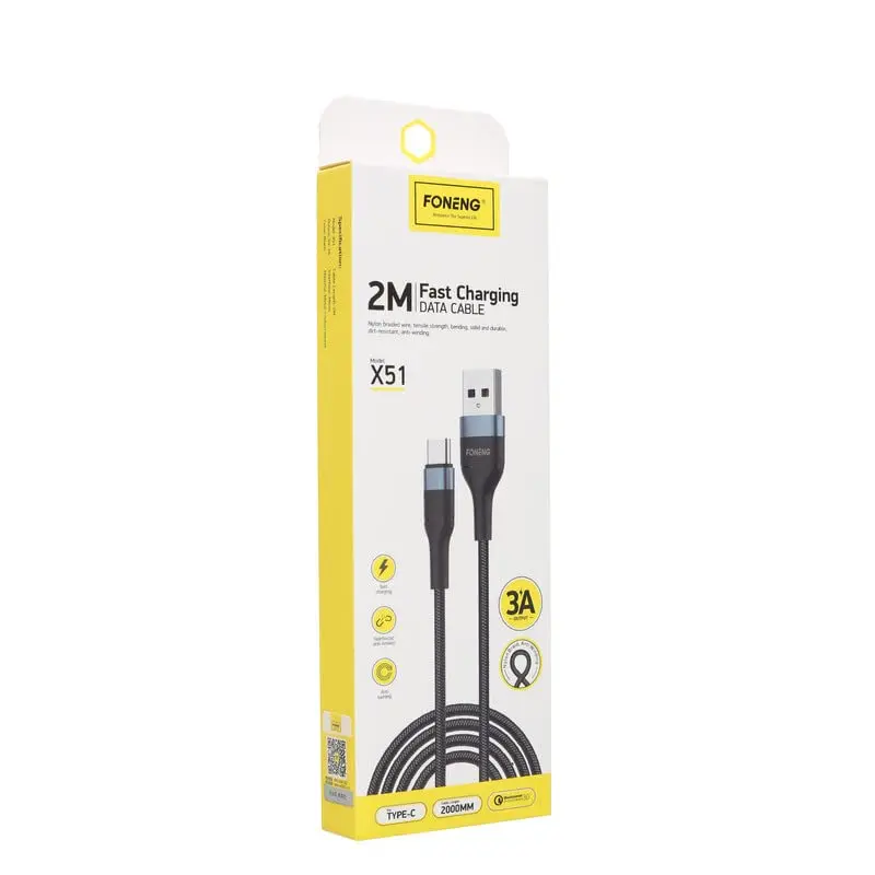 Foneng Cable Usb To Type-C 2M