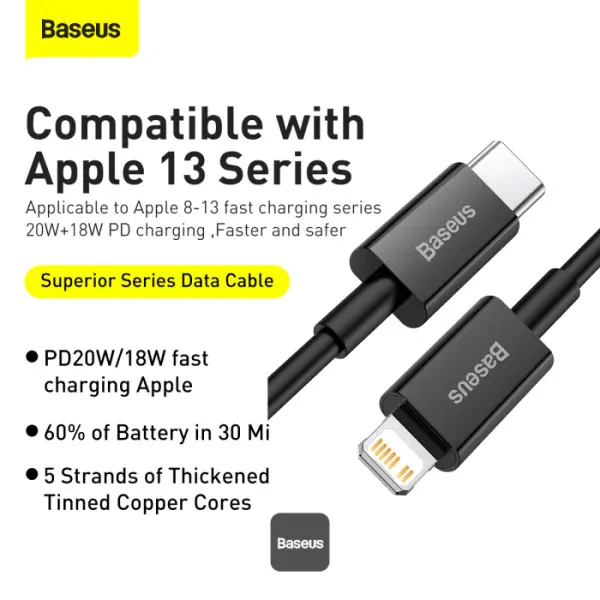 Cellero Superior Durable Type-C To lightning 27W 2M