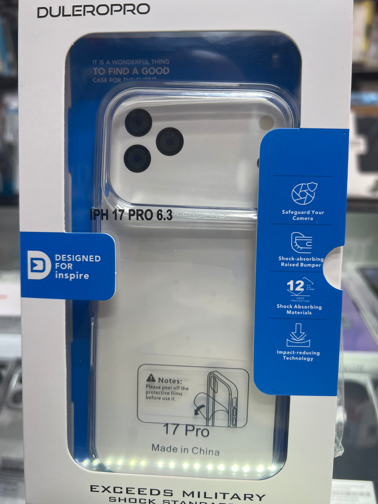 Dulero Pro Clear Premium IPhone 17 Pro 6.3