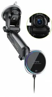Gripqi CHM200 Qi2 Fast Wireless Charging Dash Camera Holder