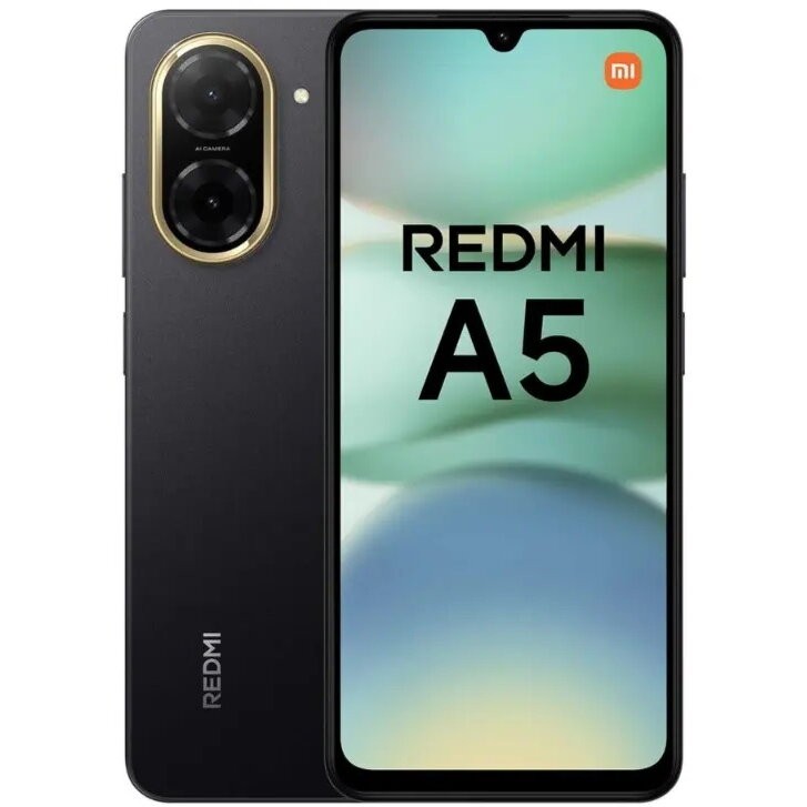 Telefon Mobil Xiaomi Redmi A5, 64GB, 3GB RAM, 4G, Charger Pack 15W, Midnight Black
