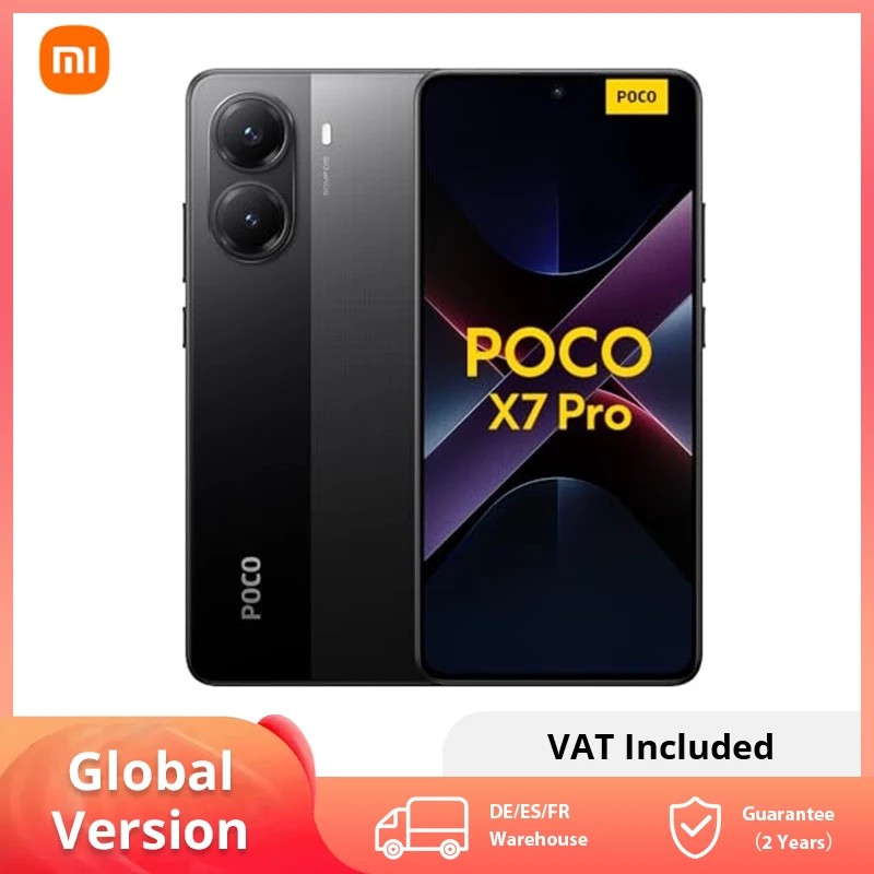 POCO X7 Pro-teléfono Mvil Versin Global, Smartphone Con 512GB, Dimensity 8400-Ultra, Black