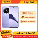 Versin Global Realme 13 Pro 5G Smartphone Sony LYT-600 OIS Cmara Snapdragon 7s Gen 2 120Hz Curved Emerald Green