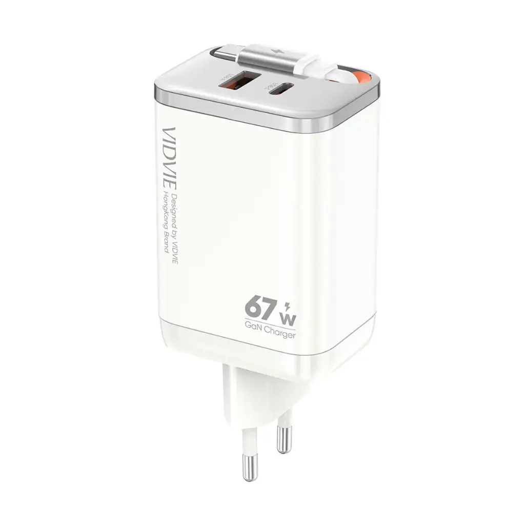 Vidvie GaN Fast Charger 67W  Build In Cable Type-C XL-PLE224