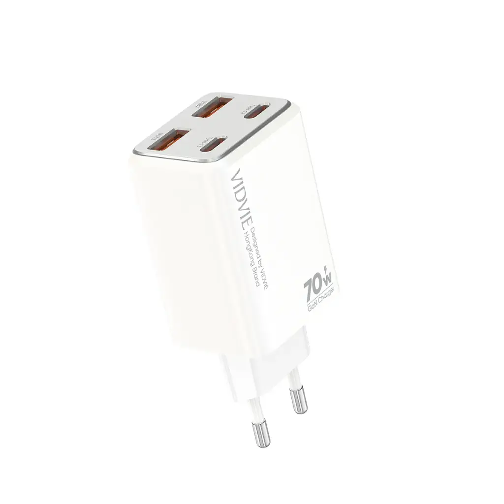 Vidvie XL-PLE222 GaN Dual USB & Dual Type-C 70W Fast Charger