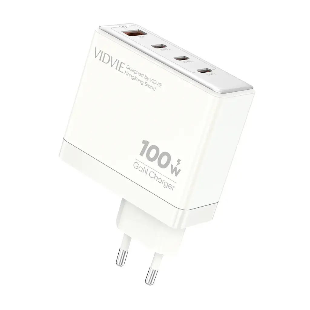 Vidvie Wall Charger XL-PLE225 Single USB & Three Type-C GaN Fast Charger