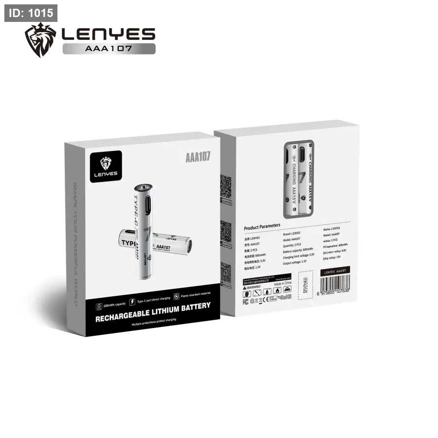 LENYES AAA 107 - Battery Rechargable Usb-C