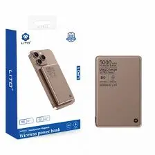 Lito Wireless Power Bank 5000mah Gold