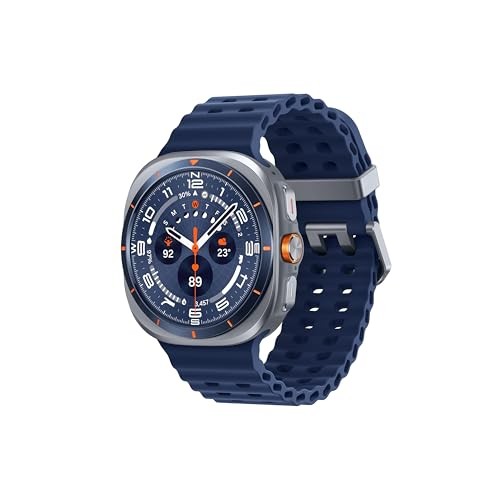 Samsung Watch 7 Ultra 2025 LTE Ai (47mm) SM-L705F Latino Version (Tmobile Mint Tello & Global), Rate Tracking, Sleep Fitness Tracker, GPS (Titanium Bl
