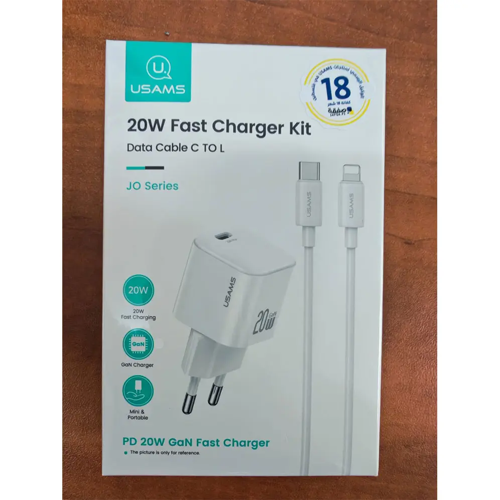 CC260 20W Fast Charger (EU)+SJ712 Type-C To Lightning 