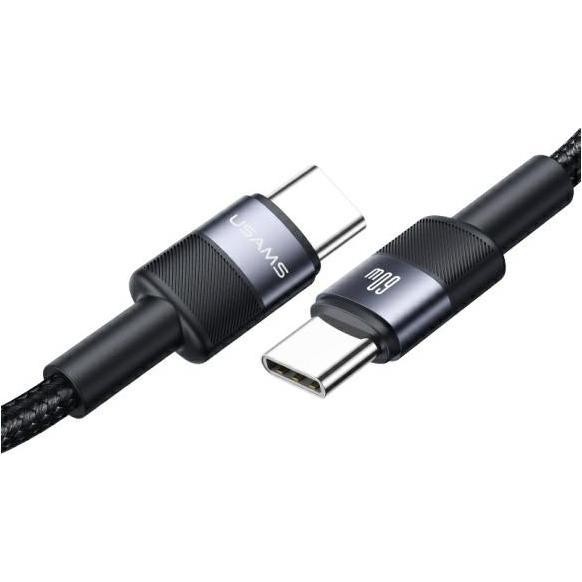 Usams Kabel USB-C Na USB-C 60W 1.2m Aluminum Alloy Data Cable SY Series SJ724USB01 (US-SJ724) (1.20m, 60W), Cavo USB