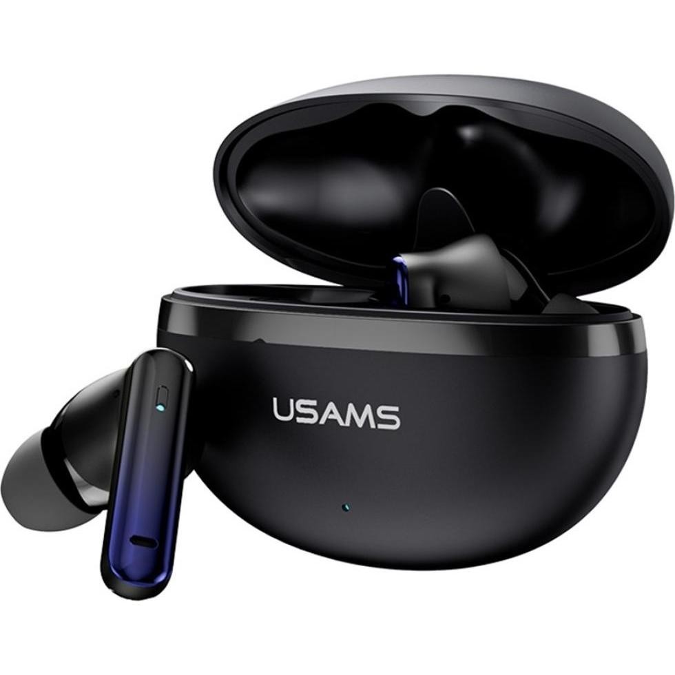 Usams Earphones Bluetooth Echo E02 TWS ANC+ENC Wireless Black (ANC, 4h, Senza Fili), Cuffie, Nero