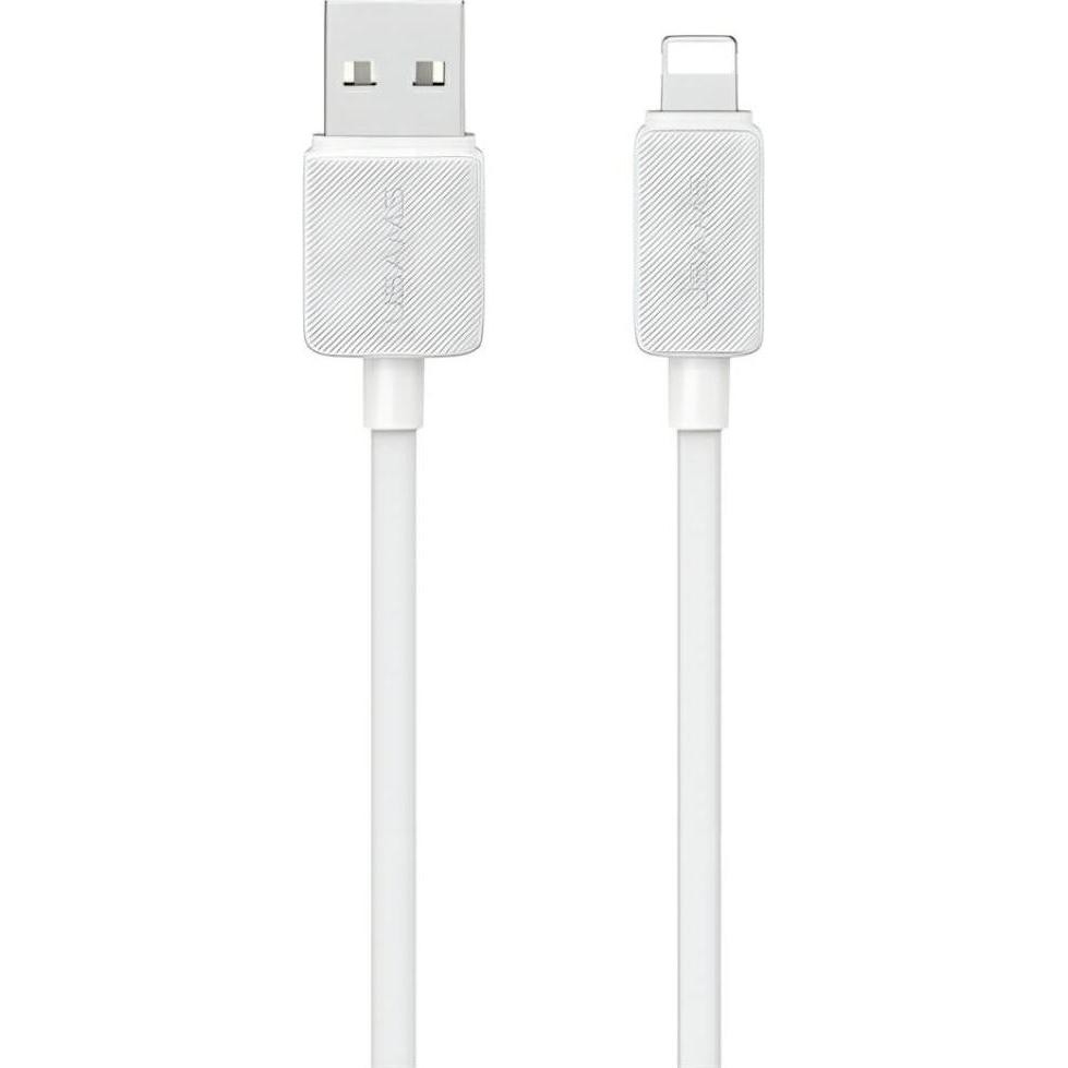 Usams Kabel KY Series US-SJ689 2.4A USB-a Do Lightning 1m Biały (1m), Cavo USB