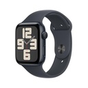 Apple Watch SE 2nd Generation (GPS) 44mm Aluminum Case with Midnight Sport Band - M/L - Midnight - (2024)